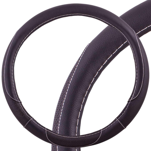 Оплетка руля M Skyway Eco Art 4 экокожа с перфорацией черная