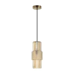 5019/1 MODERN ODL23 481 бронзовый/янтарный металл/стекло Подвес E14 1*40W PIMPA