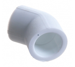 Угол 45° ППР 40 VALFEX PP-R белый полипропиленовый