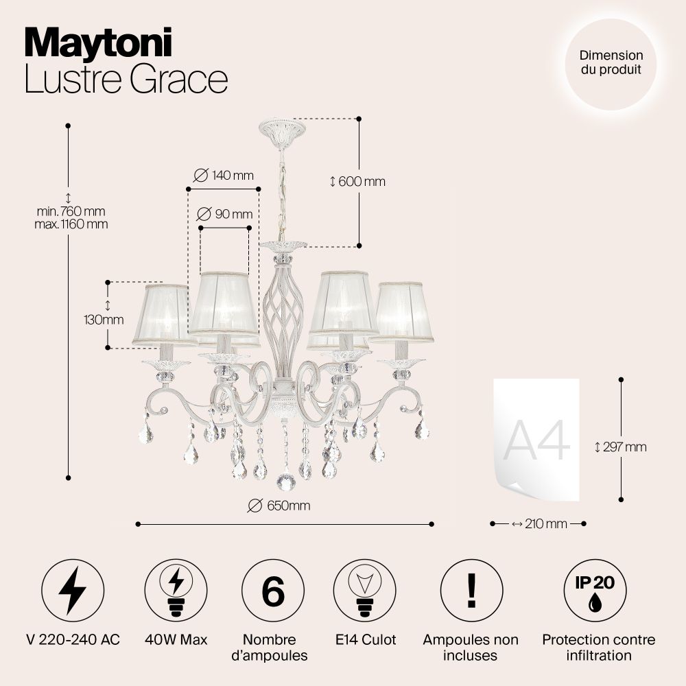 Люстра Maytoni ARM247-06-G