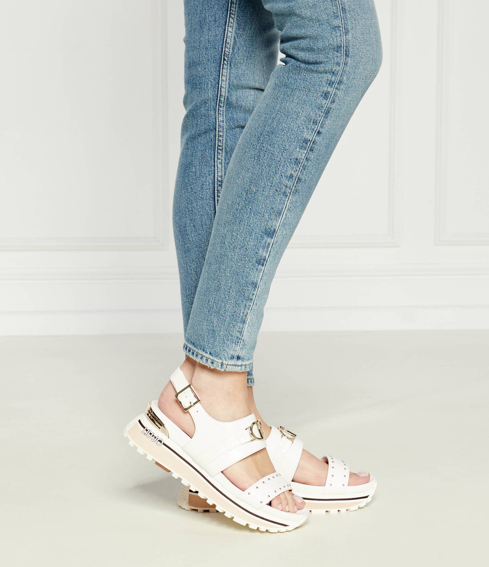 Кожаные босоножки maxi wonder Liu Jo - белый(BA4107 P0102)