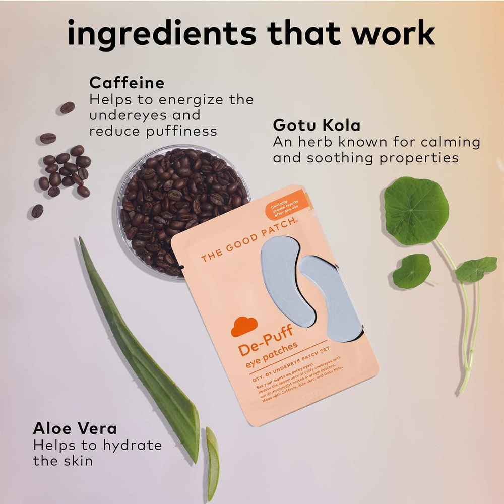 The Good Patch, Патчи для снятия отечности, 3 набора