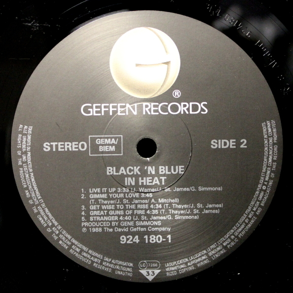 Black 'N Blue / In Heat (LP)
