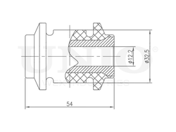Сайлентблок передний переднего нижнего рычага UNIO RMP-20027