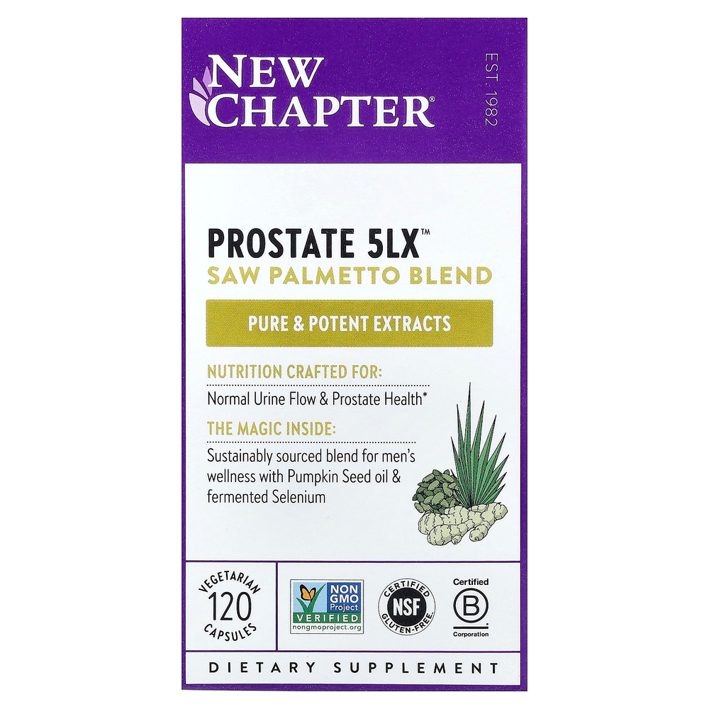 New Chapter, Prostate 5LX™, 120 вегетарианских капсул