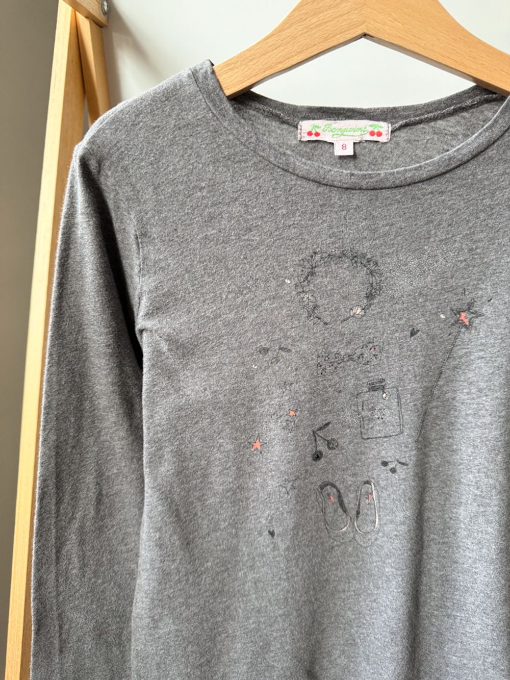 Хлопковый лонгслив Bonpoint, 128