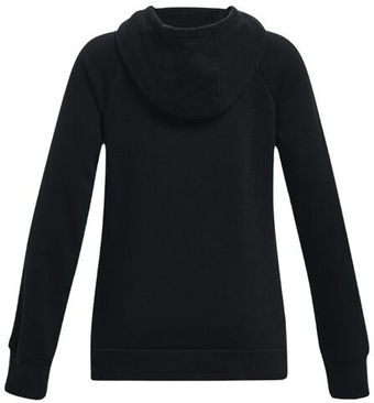 Кофта для девочки теннисная  Under Armour Girls' UA Rival Fleece Big Logo Hoodie - черный
