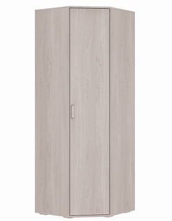 Шкаф угловой для одежды Белла, ясень белый