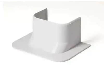 Кабель канал для кондиционера "Арктика" 74х55х495мм + Ввод в стену прямой Ruvinil белый