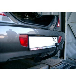 Фаркоп Kia Spectra седан 2004-2009, условно-съемный,(без электрики) Трейлер.7320