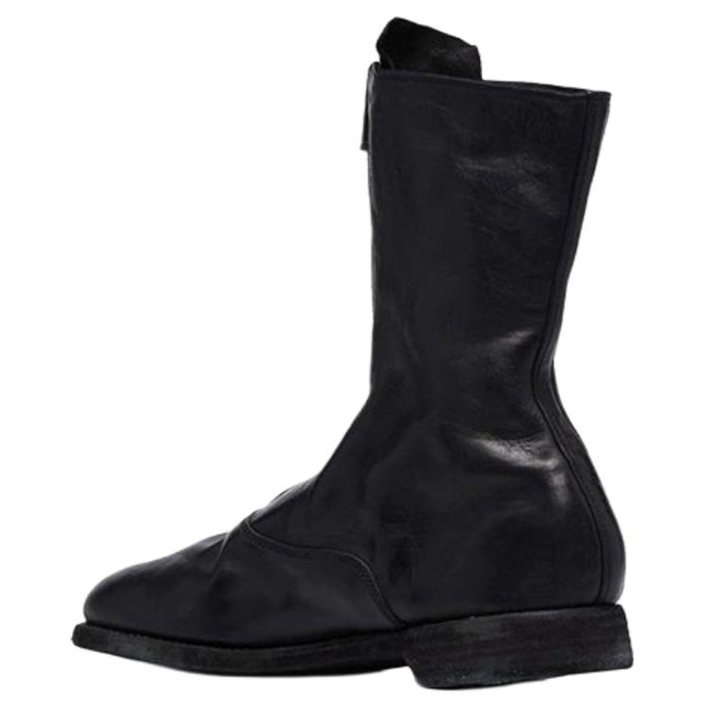 GUIDI 310 Leather Ankle Boots Women"s Black