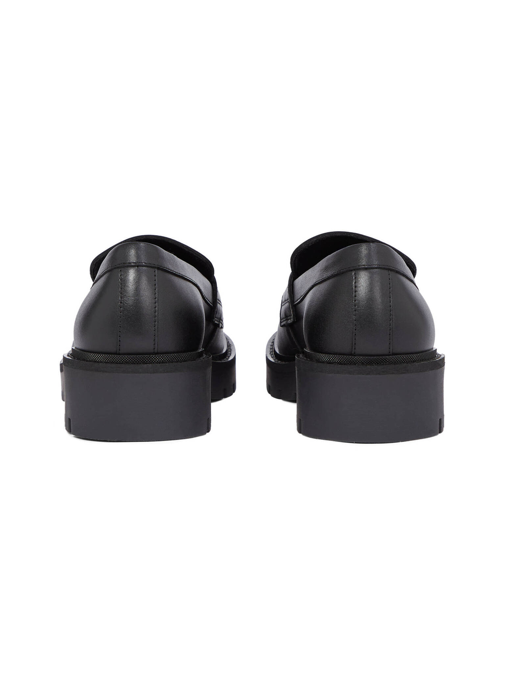 Кожаные лоферы CALVIN KLEIN JEANS - черный(YW0YW01682)