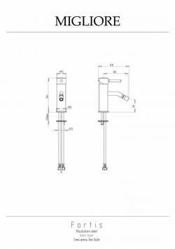 Смеситель для биде хром Migliore Fortis 18644 хром