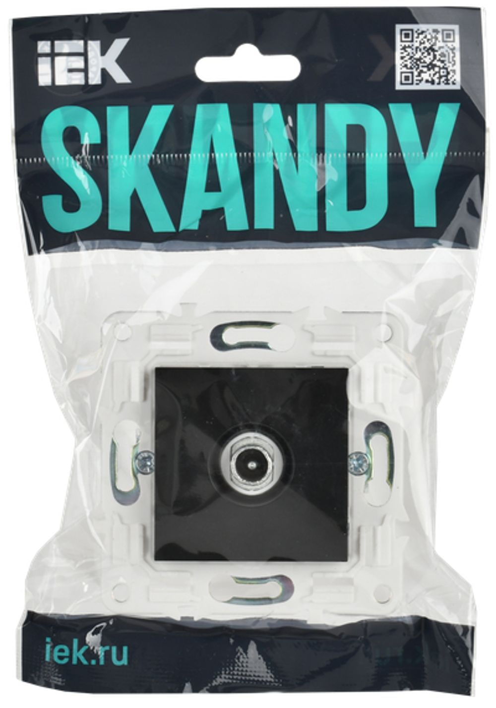 SKANDY Розетка TV проходная SK-A17Bl черный IEK
