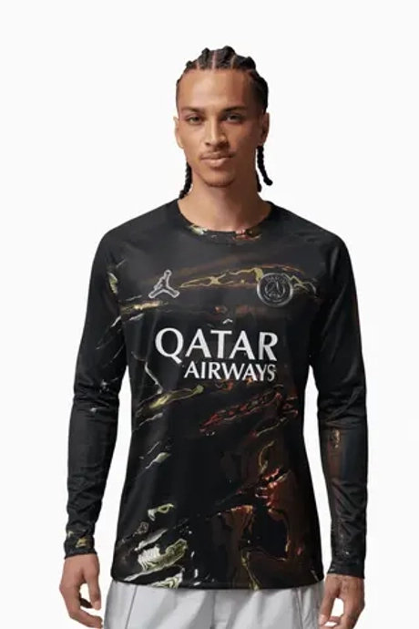 Футболка с длинными рукавами Nike PSG x Jordan 25/26 Night Edition Stadium - черный