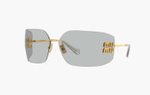 Miu Miu MU 54YS Sunglasses "Gold Light Grey"