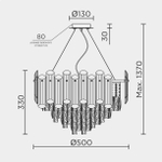 Подвесная люстра Modelux ML.7088.500 GD