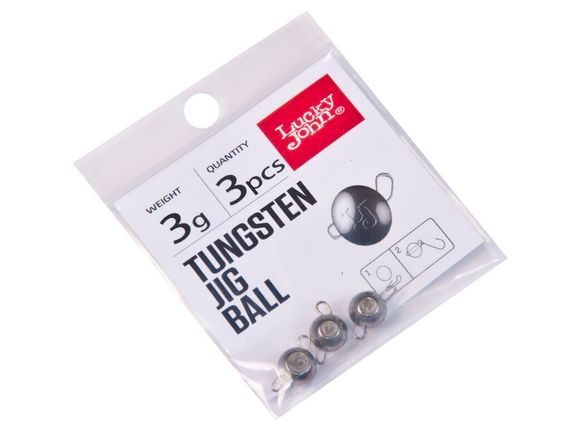 Груз-головки LJ Pro Series TUNGSTEN JIG BALL вольф. разбор. 003г 2шт.