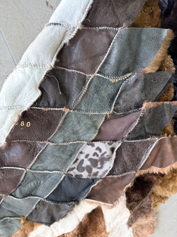 Меховой Коврик прикроватный накидка на кресло из овчины