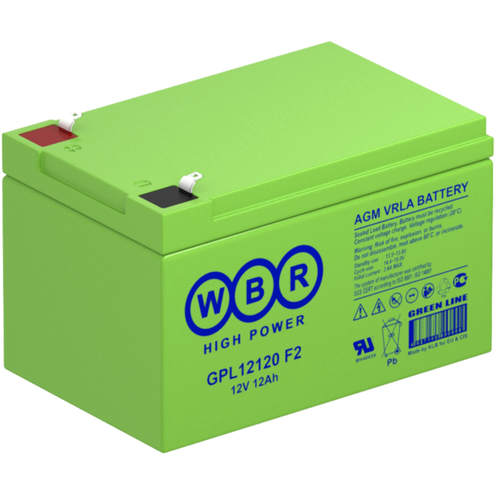 Аккумулятор WBR GPL12120 F2