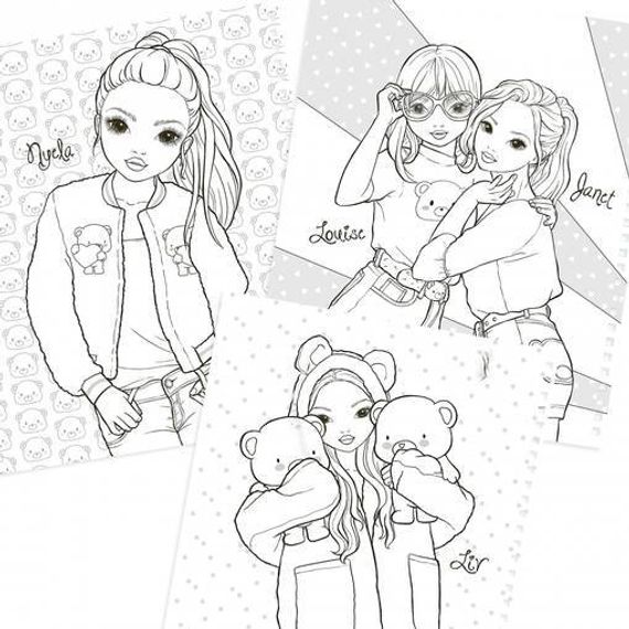 TOPModel Colouring Book TEDDY COOL