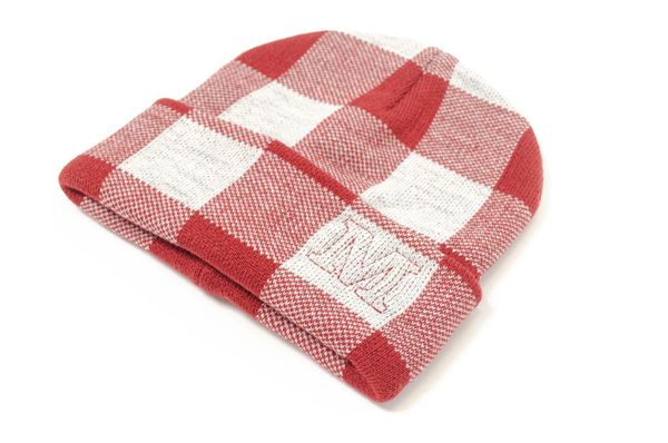 Шапка M beanie белая / красная - фото 3