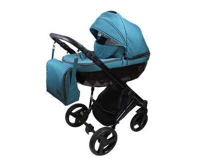 Детская коляска Bruca Vegas 2 в 1 (Бирюзовый/черный)