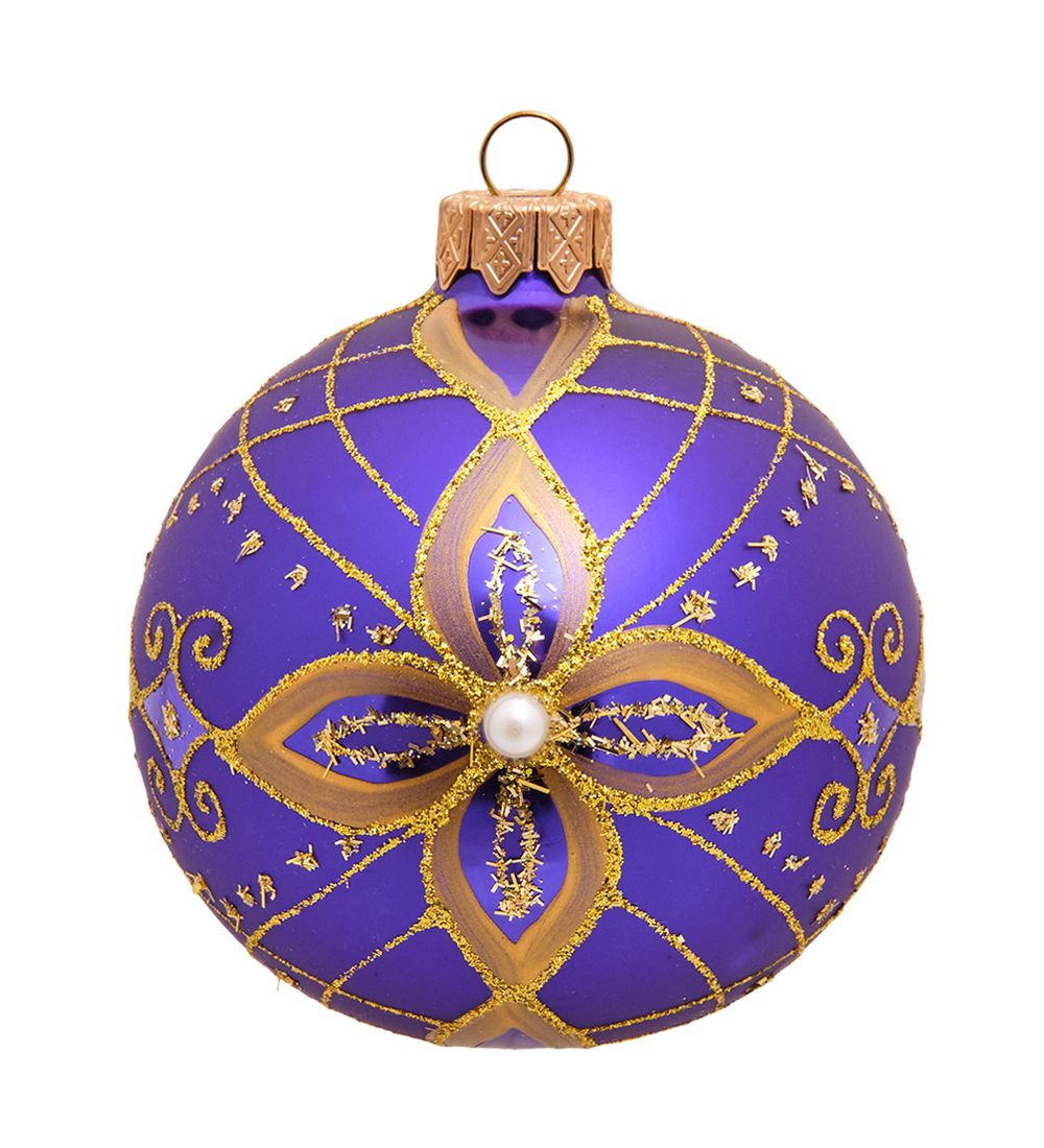 Элита НФШ-1567/2 Ел.украшение Шар «Зимний праздник» синий 80 мм