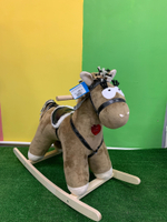 Качалка мягкая Тутси "Конь "Свэн" (коричневый, 10 фраз, музыка), 694-2020