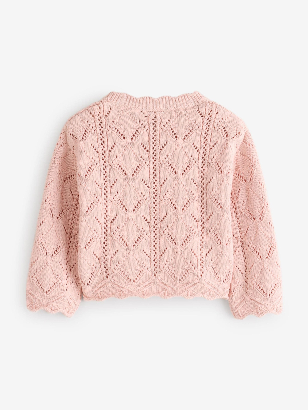 Кардиган вязаный для девочки Next E25-149, Розовый