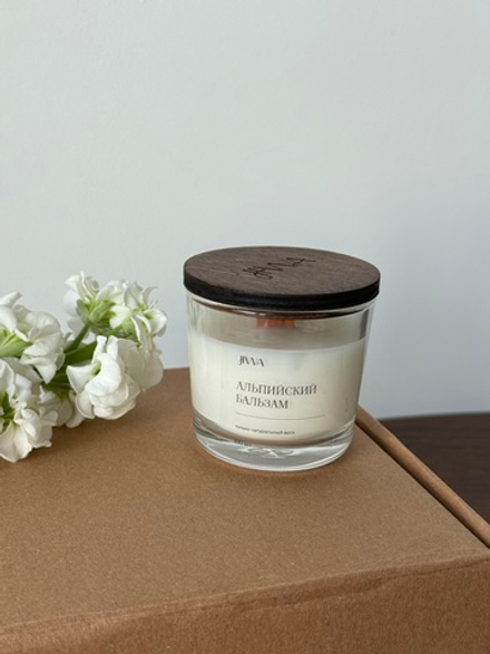 Свеча натуральная ароматическая JIWA 100 мл - Альпийский бальзам