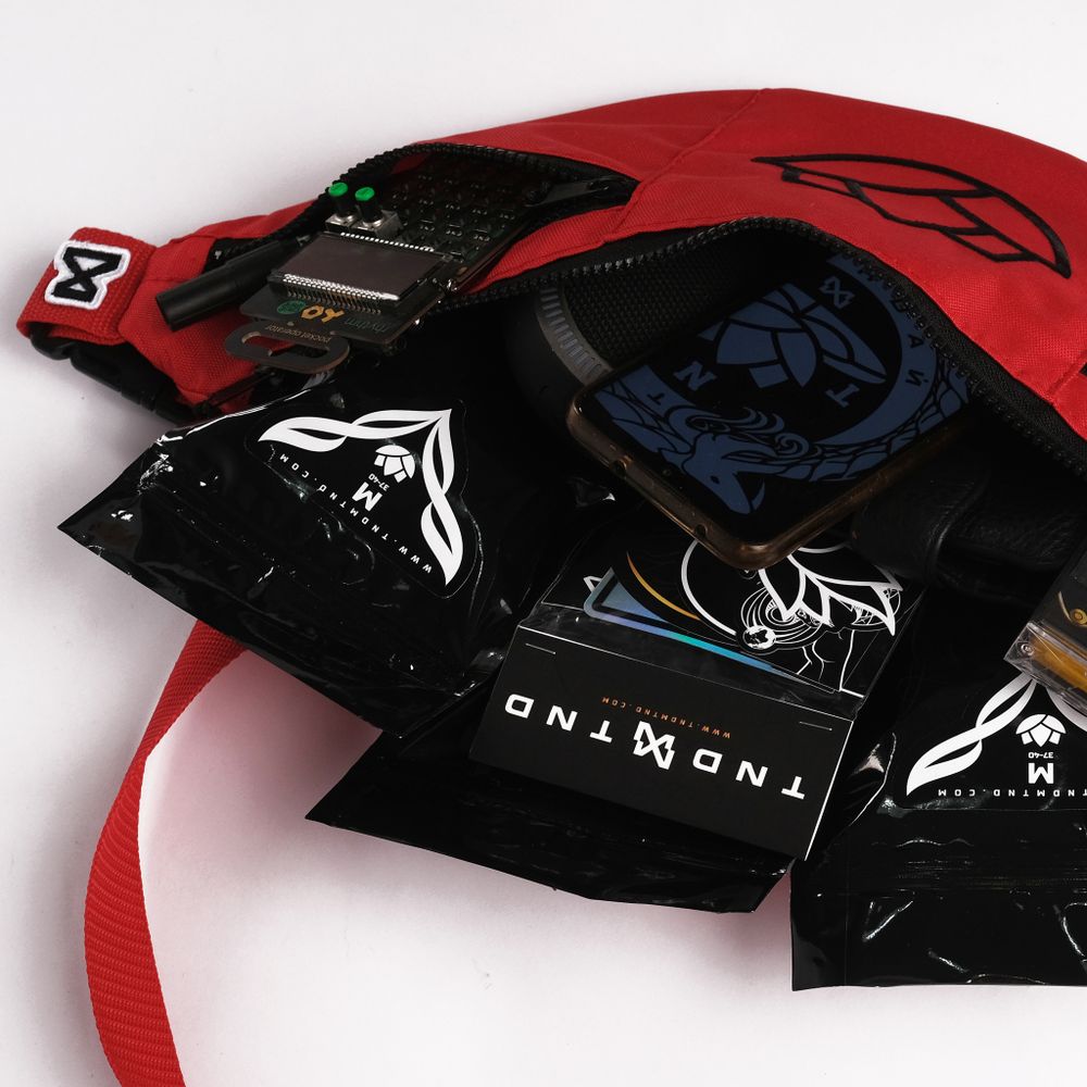 Сумка поясная Black Lotus Красная