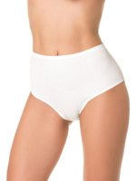 Трусы с высокой линией талии из мягкого перфорированного хлопка (Размер: XXXL) (Цвет: черный)