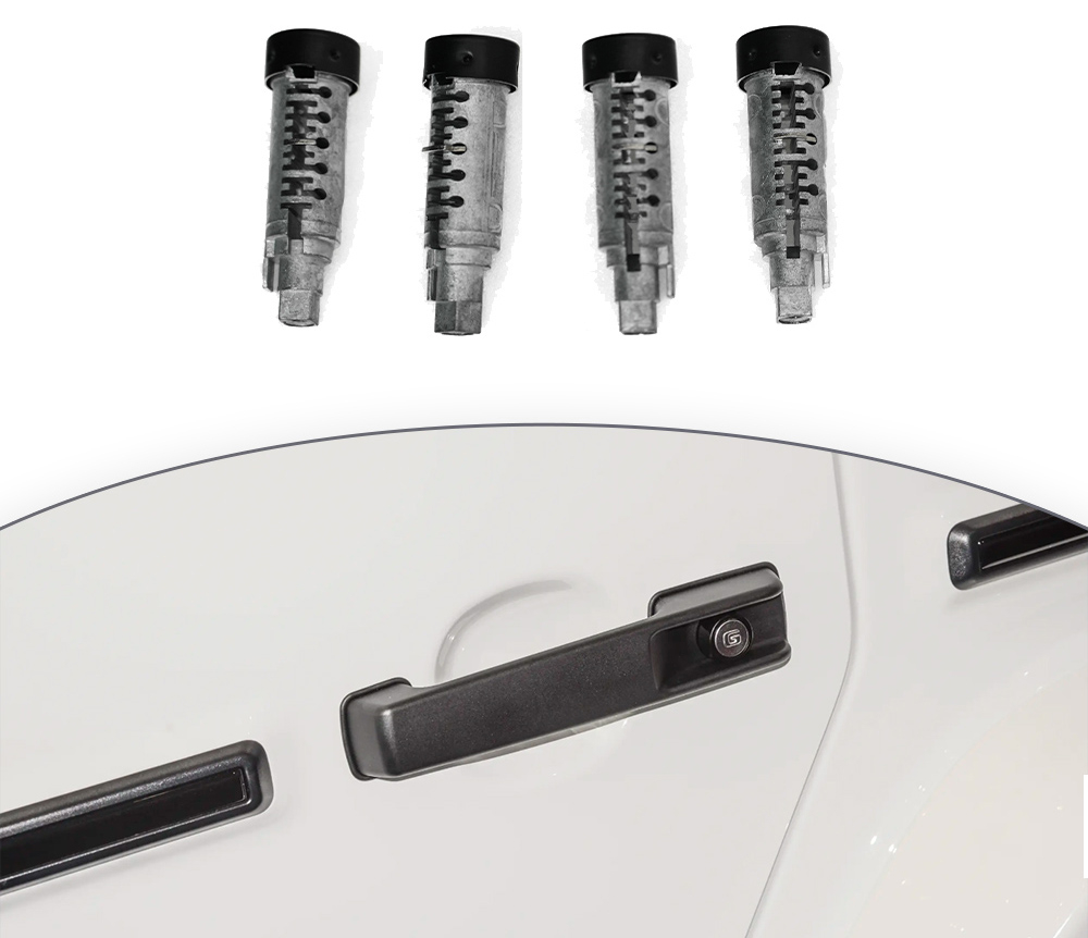 Замки для дверей с логотипом "G" для Mercedes Benz G class W465 G450 G500 G550 G63 2025+ Гелик Гелентваген