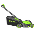 Газонокосилка аккумуляторная Greenworks GD40LM411, 40V, бесщеточная, 41 см, c 1хАКБ 5Ач и ЗУ (2521007UG)
