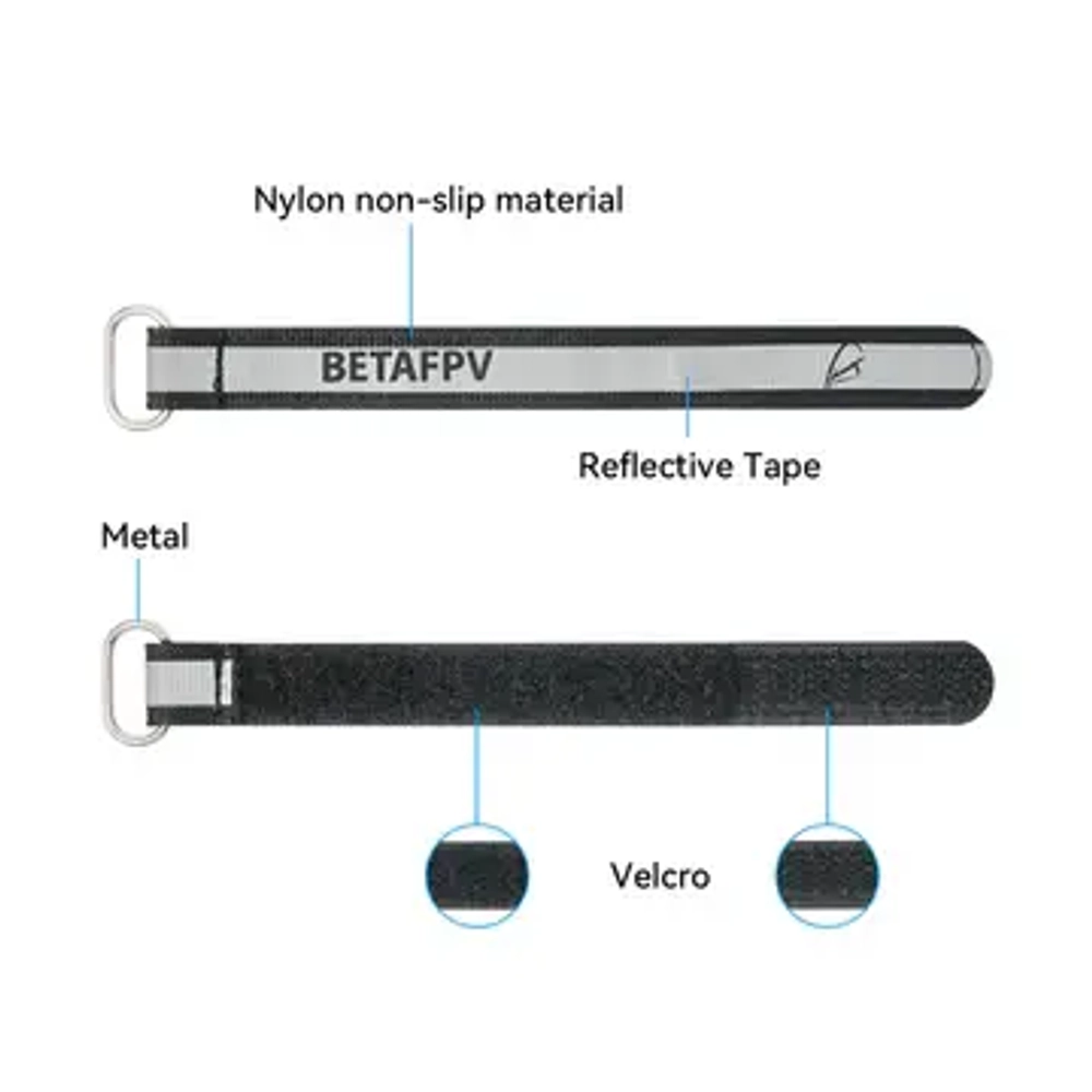 Ремешки для крепления аккумуляторов Betafpv 220mm 2шт