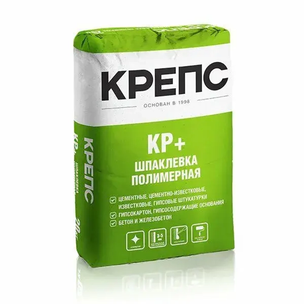 Шпаклевка полимерная Крепс КР Плюс, 20кг