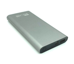 Внешний аккумулятор DENMEN DP01 10000mAh, 2.1A, MicroUSB/Type-C+USB, дисплей Grey