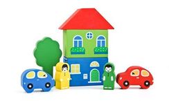 Конструктор "Цветной Городок" желтый