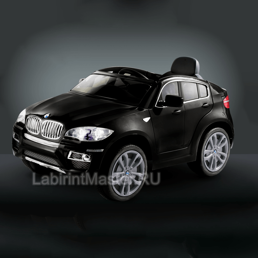 Детский электромобиль "BMW X6" 12V, черный