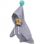 Кофта - толстовка с капюшоном для собак мелких пород «МОДНЫЙ БРО», бон бон, цвет серый, размер L (20*36*26см) Ultramarine
