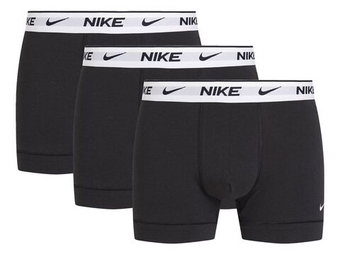 Мужские спортивные боксеры Nike Everyday Cotton Stretch Trunk 3P - черный