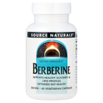 Source Naturals, Берберин, 500 мг, 60 вегетарианских капсул