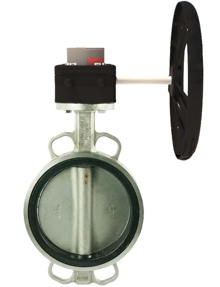 Water Butterfly Valve Elephant 316L-EPDM-HGB, body material - stainless steel AISI 316L, disk material - stainless steel AISI 316L, seal - EPDM, gear operated