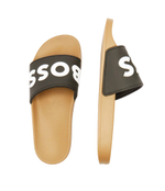 Шлепанцы KIRK_SLID_RBLG_N BOSS BLACK - черный(50498241)