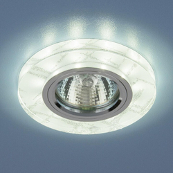 Встраиваемый светильник Elektrostandard 8371 MR16 WH/SL белый/серебро