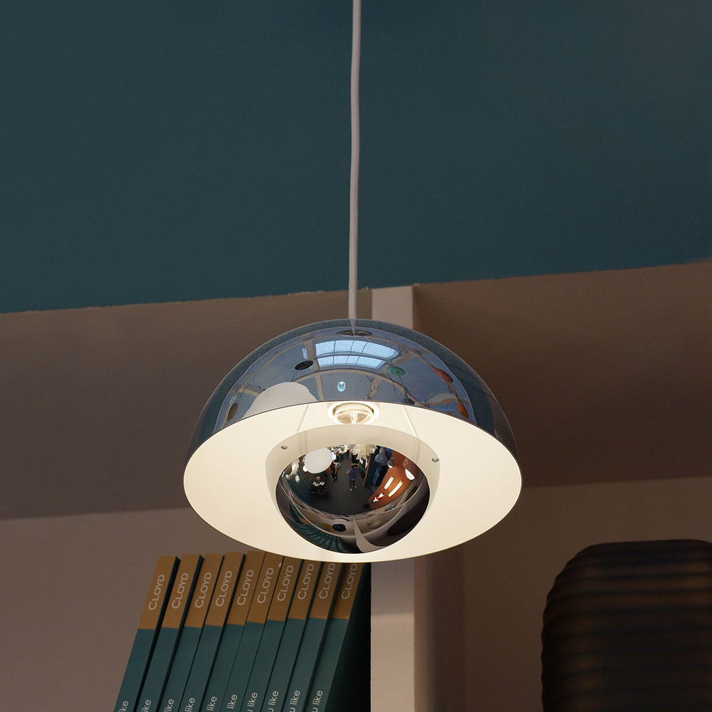 Подвесной светильник Cloyd ERMA-B P1 / Ø23 см - хром (арт.11397)