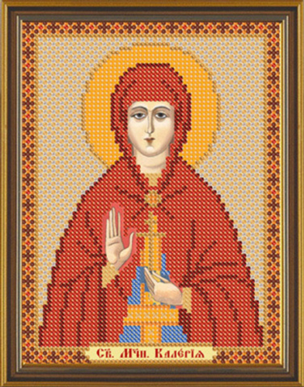 Ткань с рисунком  "Нова Слобода" №1 для вышивания бисером, 13 см х 17 см