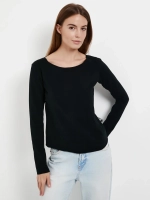 Лонгслив Базовый Черный