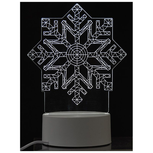 Светильник неоновый Energy EN-NL 26 3D Снежинка (106257)